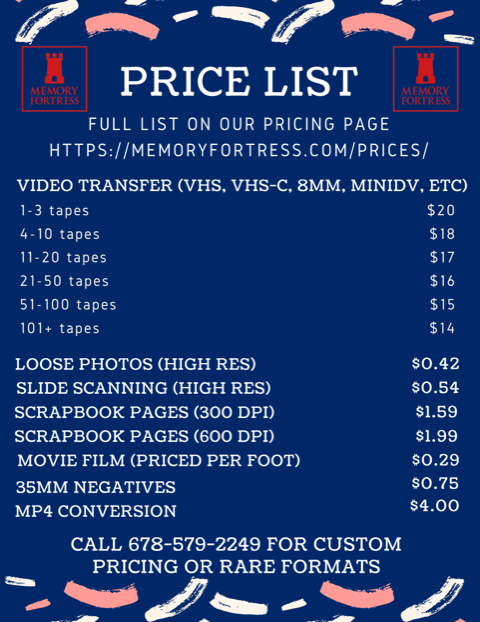 Memory Fortress Prices