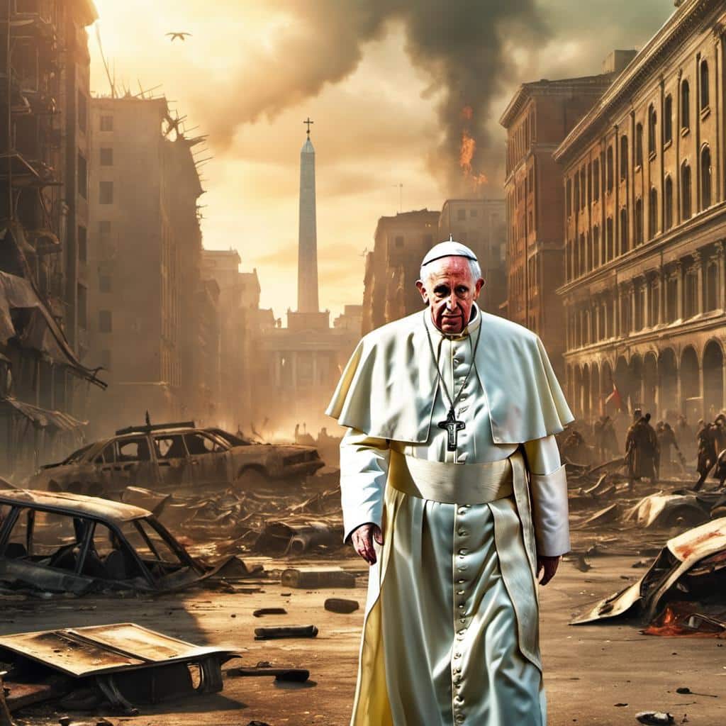 04126 2946999323 The Catholic Pope In A Post Apocalyptic City Lora Apocalypticxl V1 1