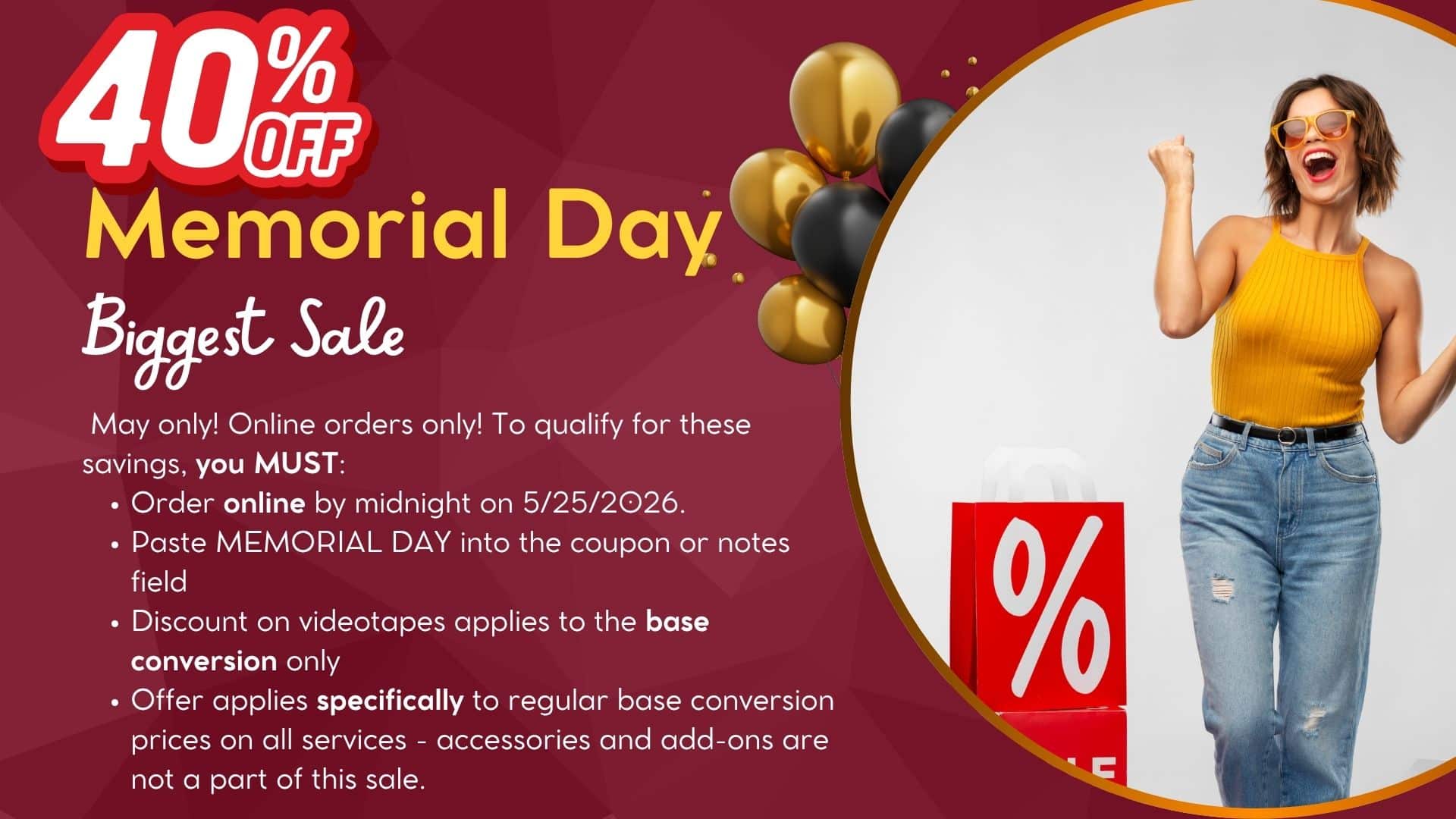 Memorial Day Sale Slide 3