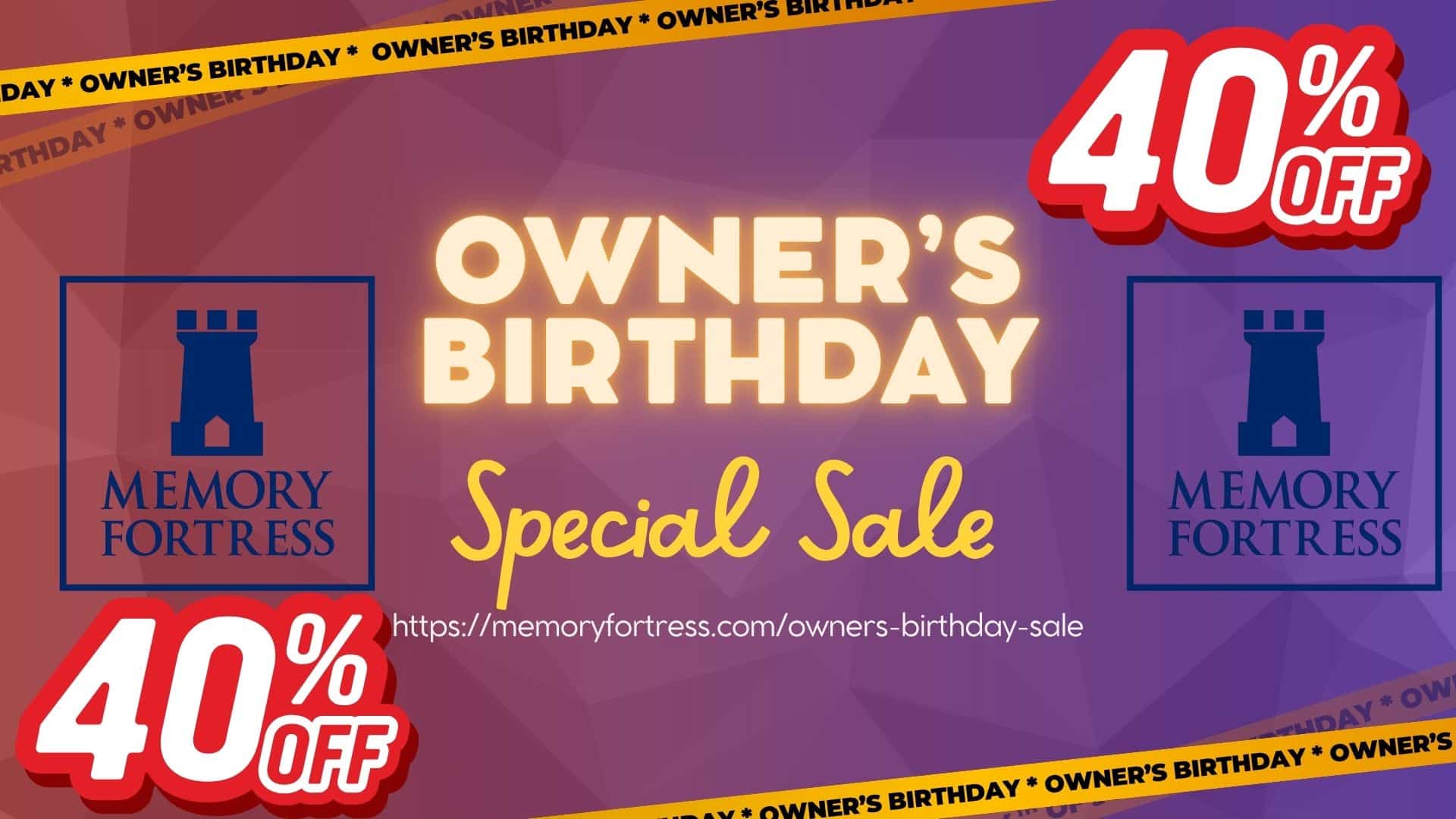 Owner's Birthday Sale Slide 1