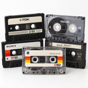 Standard audio cassette tapes